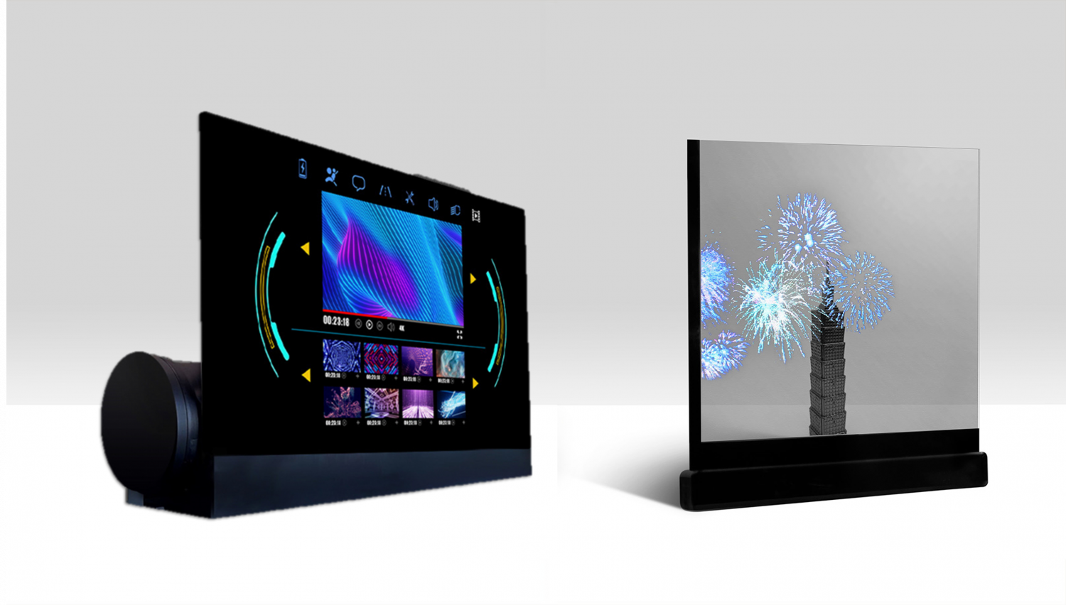 可卷式、折迭性、高透明